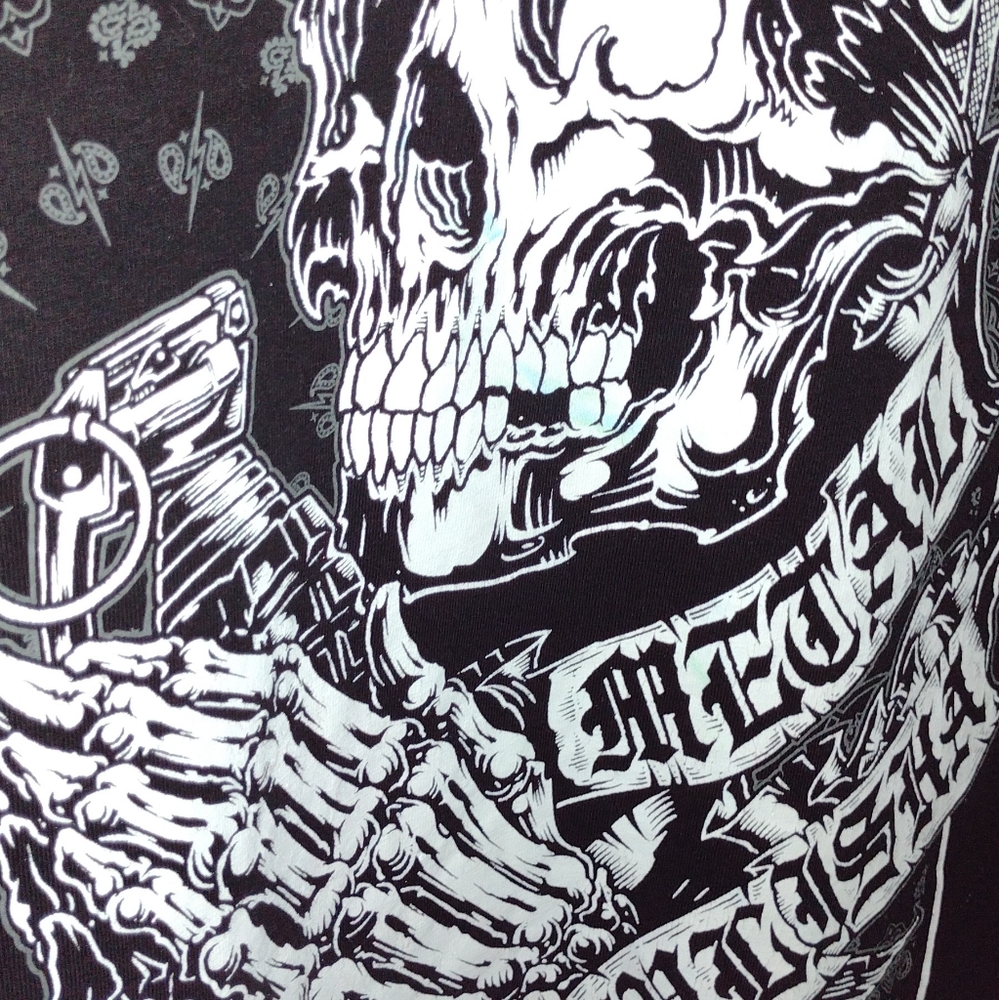 Collectors Metal Melisha black x-lge designer style unworn t-shirt..